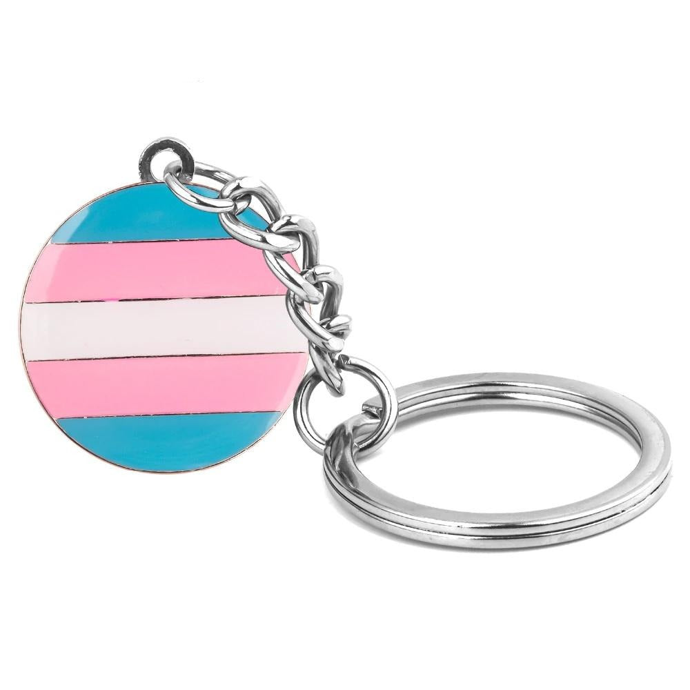 Transgender Pride Keychain