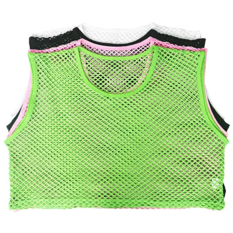 Transparent Fishnet Crop Top