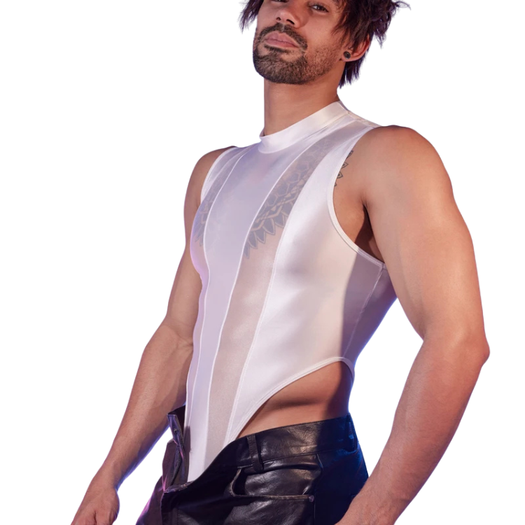 Transparent Tease Mesh Bodysuit