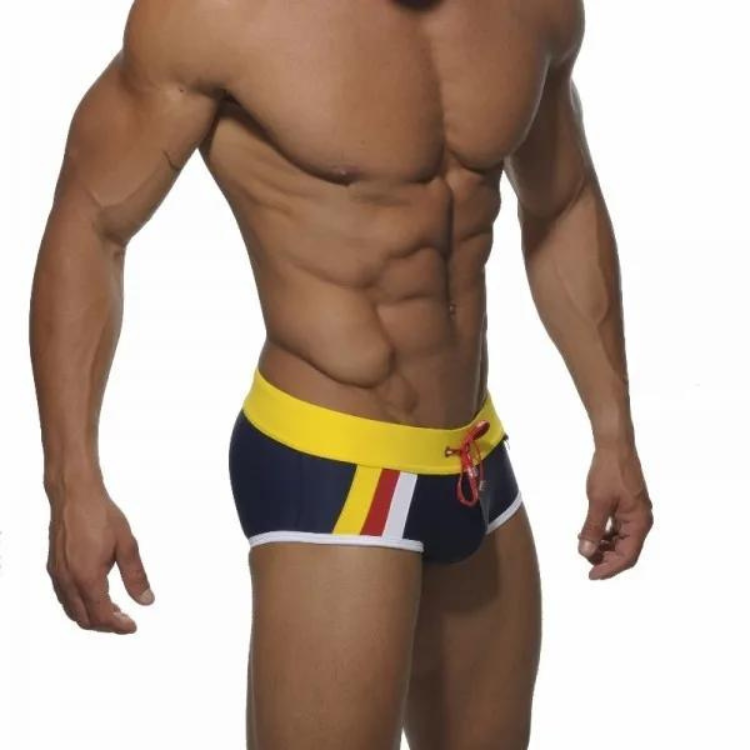 Triple Stripe Square Cut Swimwear