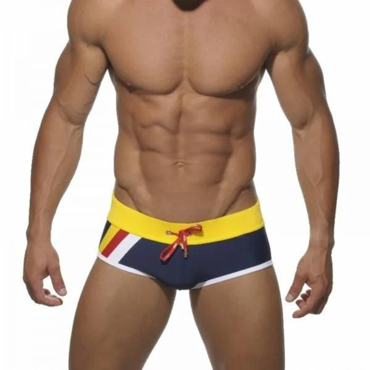 Triple Stripe Square Cut Swimwear