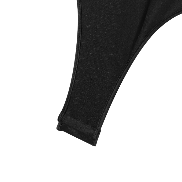Turtleneck Long Sleeve Mesh Bodysuit