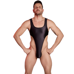 Ultra-Sexy High Cut Backless Bodysuit
