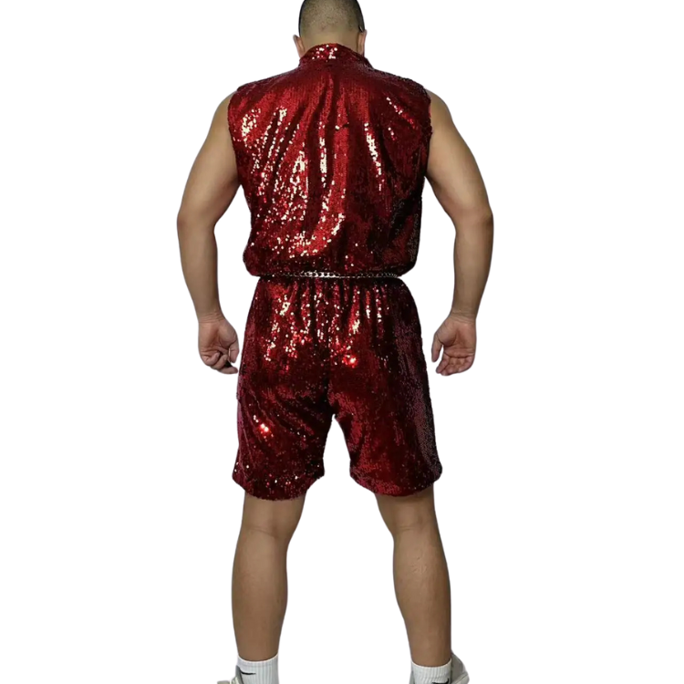 Urban Glam Hip Hop Sequin Costume Set