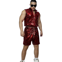 Urban Glam Hip Hop Sequin Costume Set