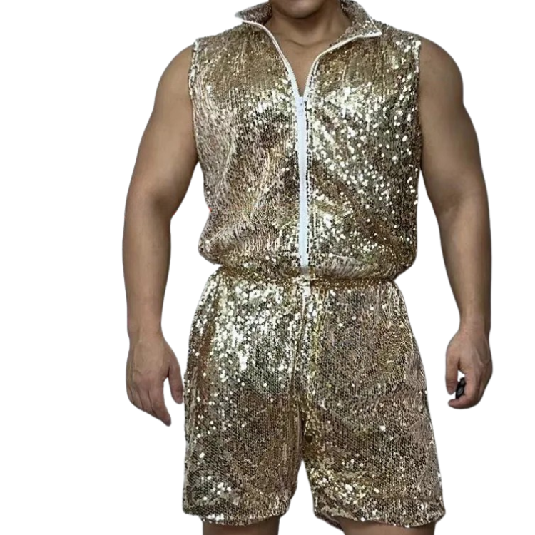 Urban Glam Hip Hop Sequin Costume Set