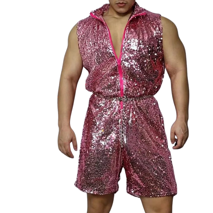 Urban Glam Hip Hop Sequin Costume Set