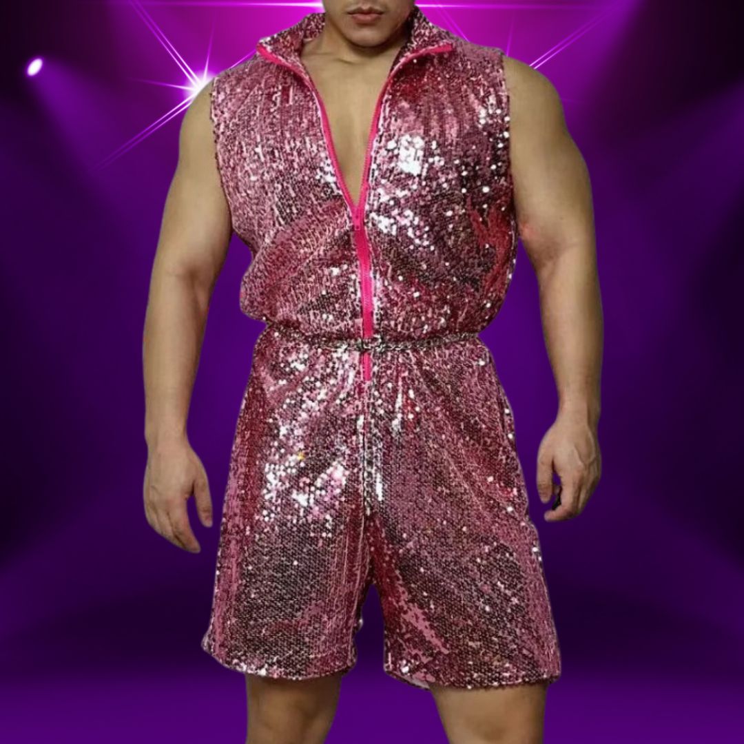 Urban Glam Hip Hop Sequin Costume Set