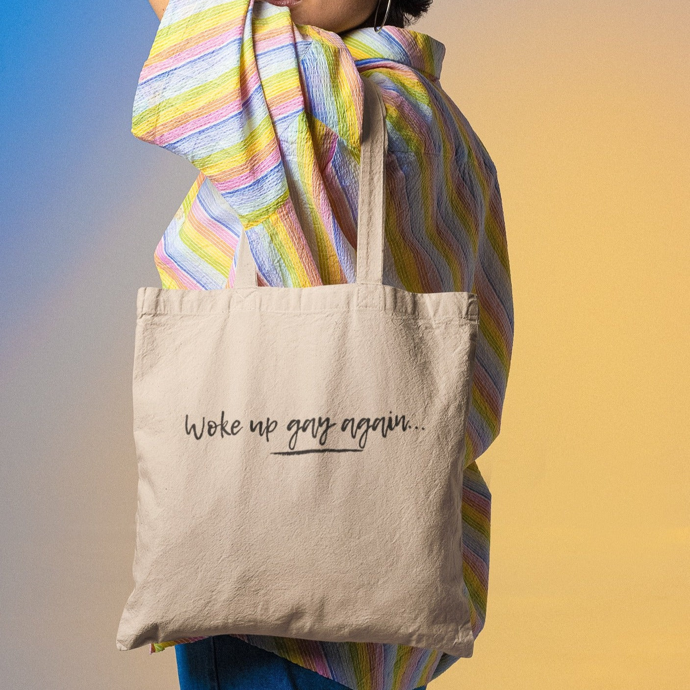 Woke Up Gay Again Eco Tote Bag