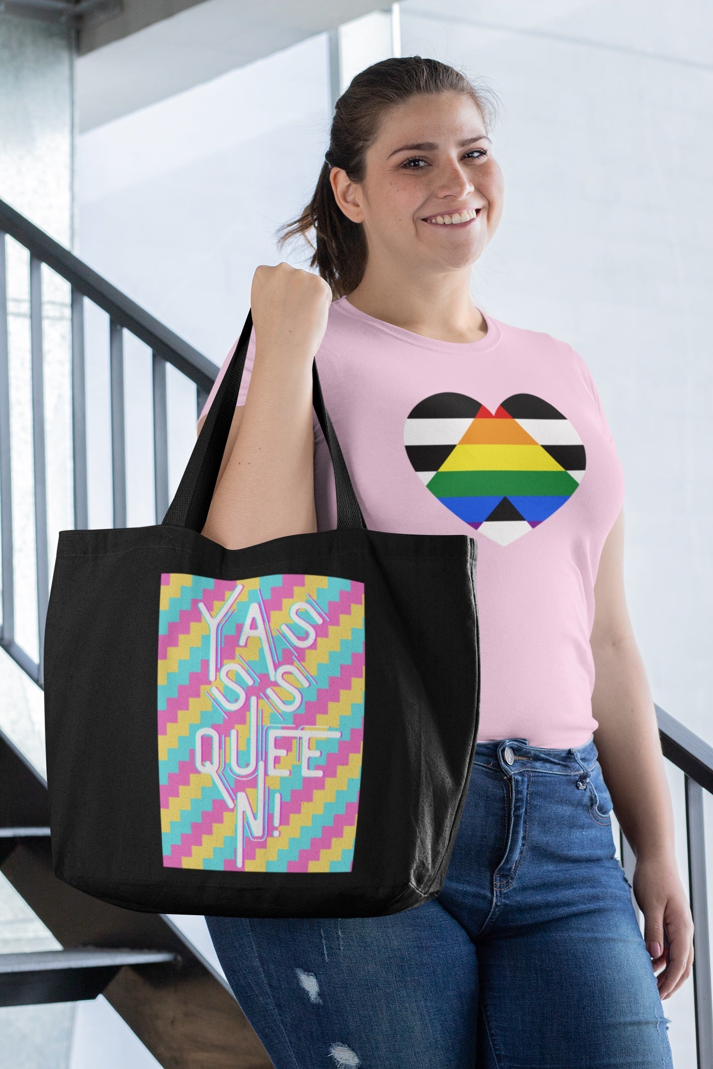 Yasss Queen Large Organic Tote Bag