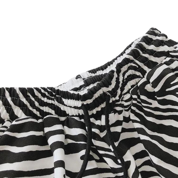 Zebra Stripe Swim Shorts