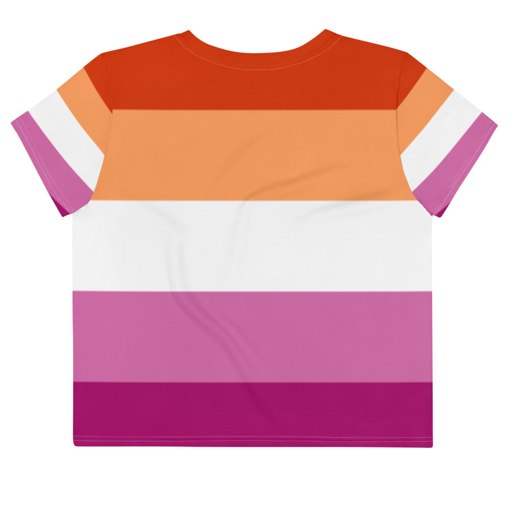 Lesbian All-Over Crop T-Shirt