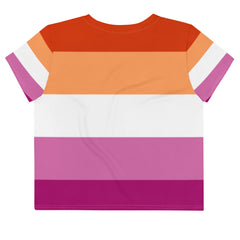 Lesbian All-Over Crop T-Shirt