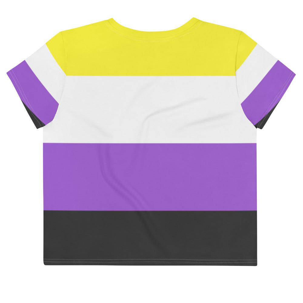 Non-Binary All-Over Crop T-Shirt