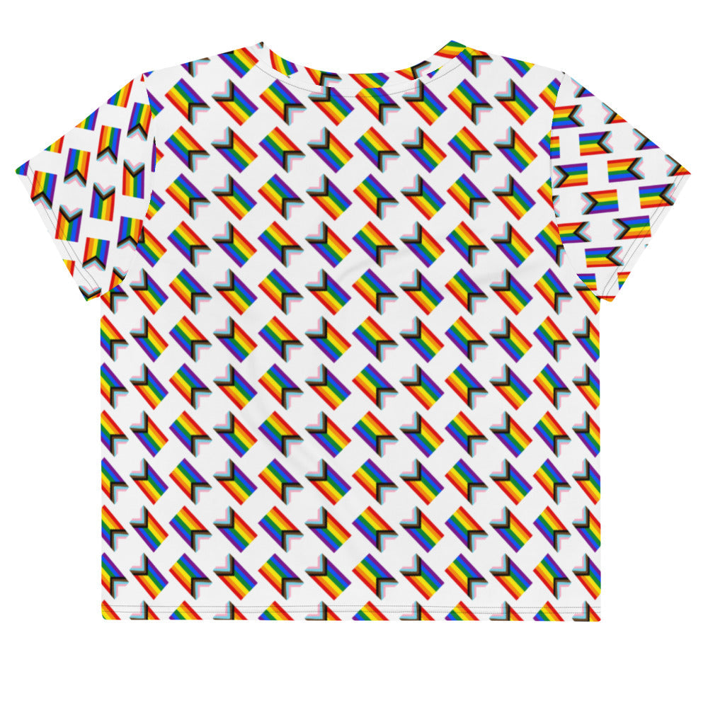LGBT Progress Pride All-Over Crop T-Shirt