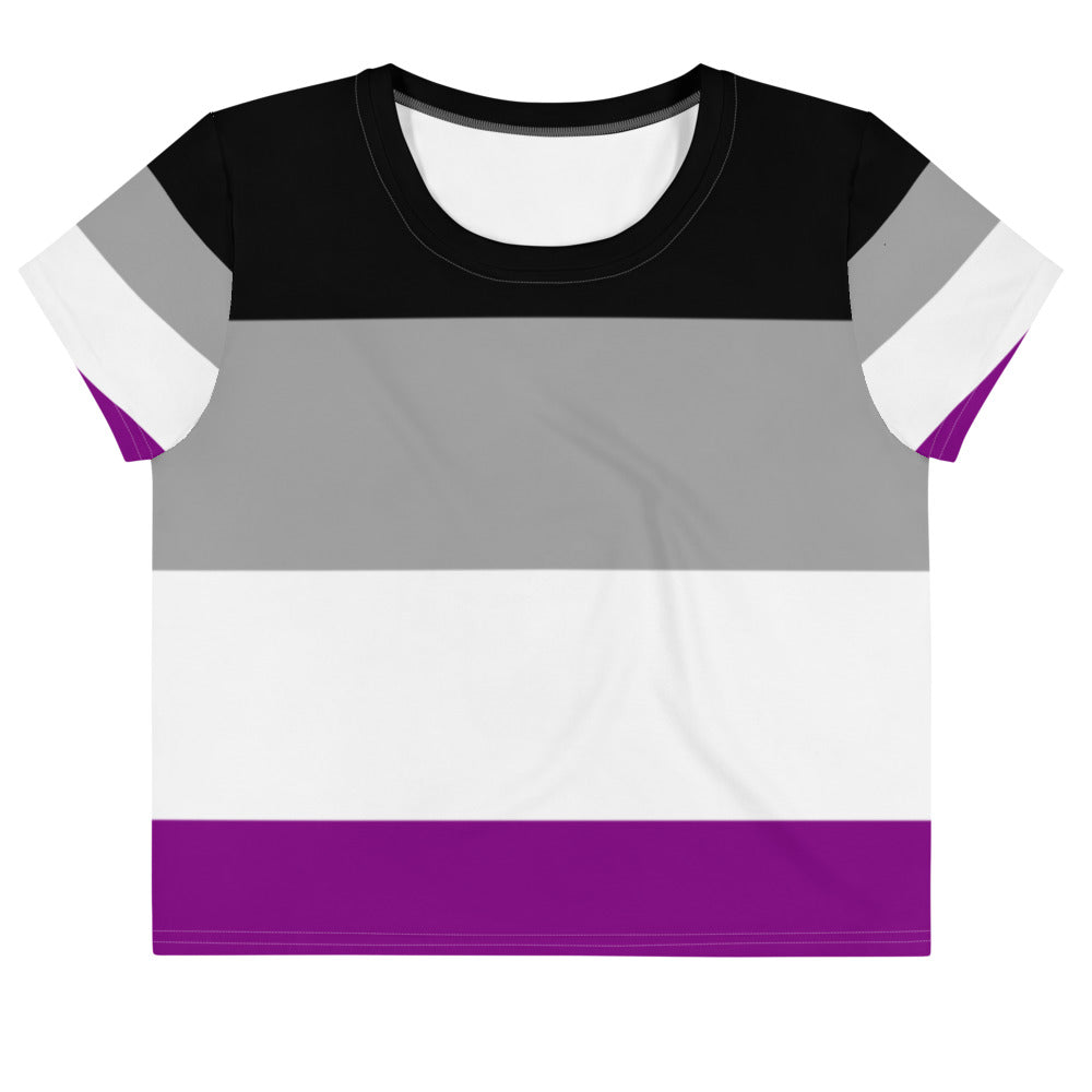 Asexual All-Over Crop T-Shirt