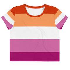 Lesbian All-Over Crop T-Shirt