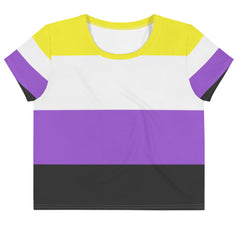Non-Binary All-Over Crop T-Shirt