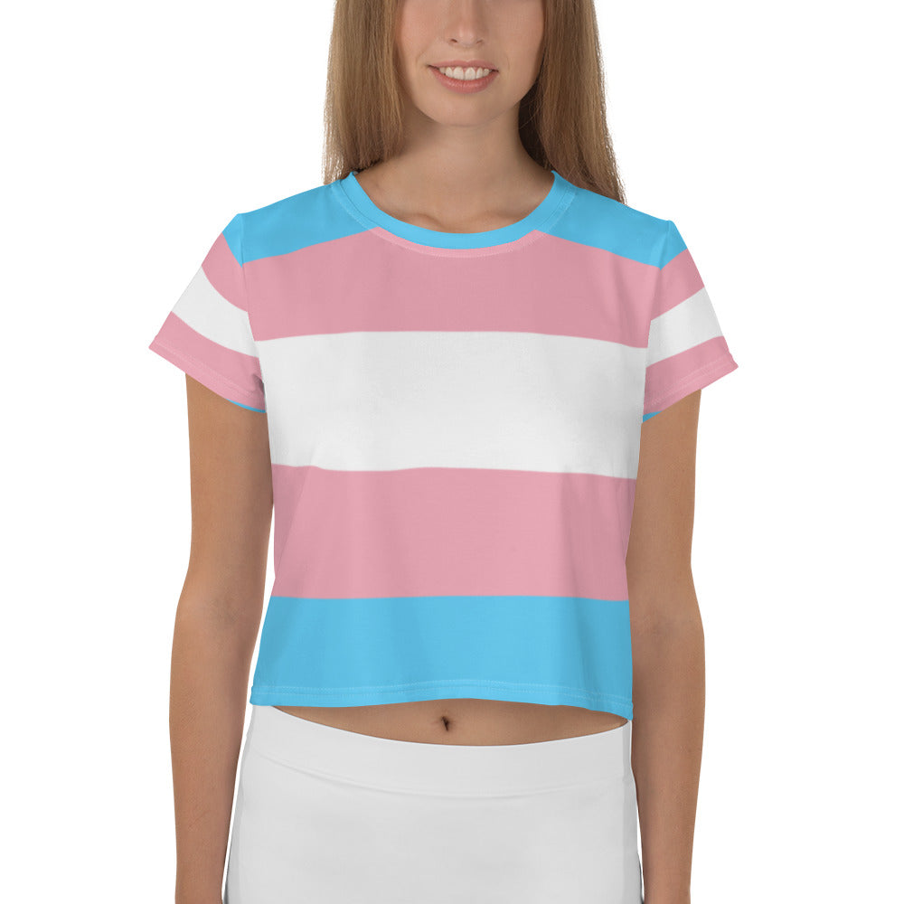 Transgender All-Over Crop T-Shirt