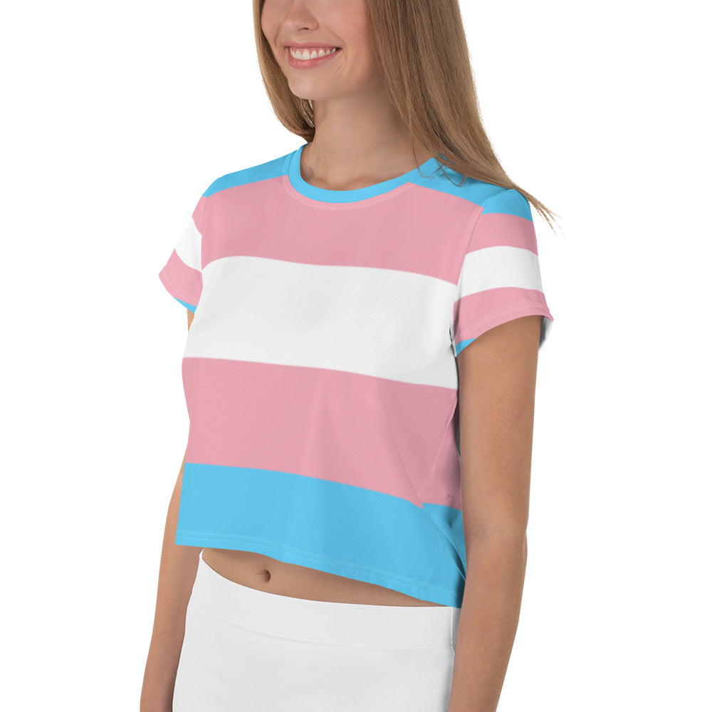 Transgender All-Over Crop T-Shirt
