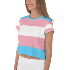 Transgender All-Over Crop T-Shirt