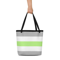 Agender Pride Extra Large Tote Bag
