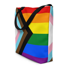 Progress Pride LGBT Extra Large Tote Bag