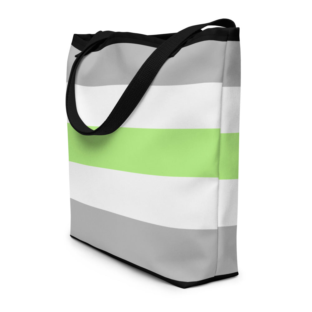 Agender Pride Extra Large Tote Bag