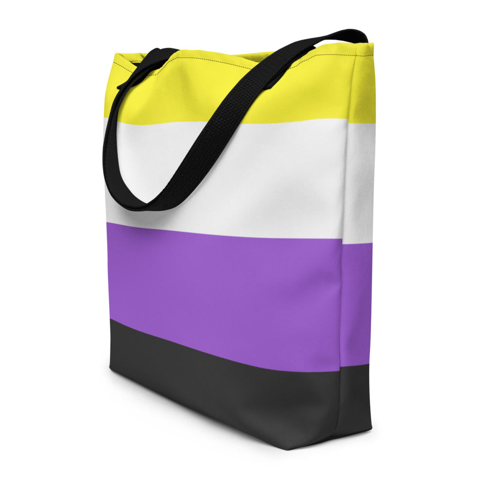 Non-Binary Extra Large Tote Bag