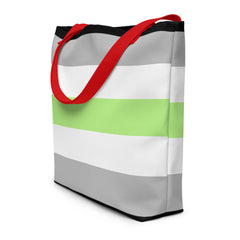Agender Pride Extra Large Tote Bag