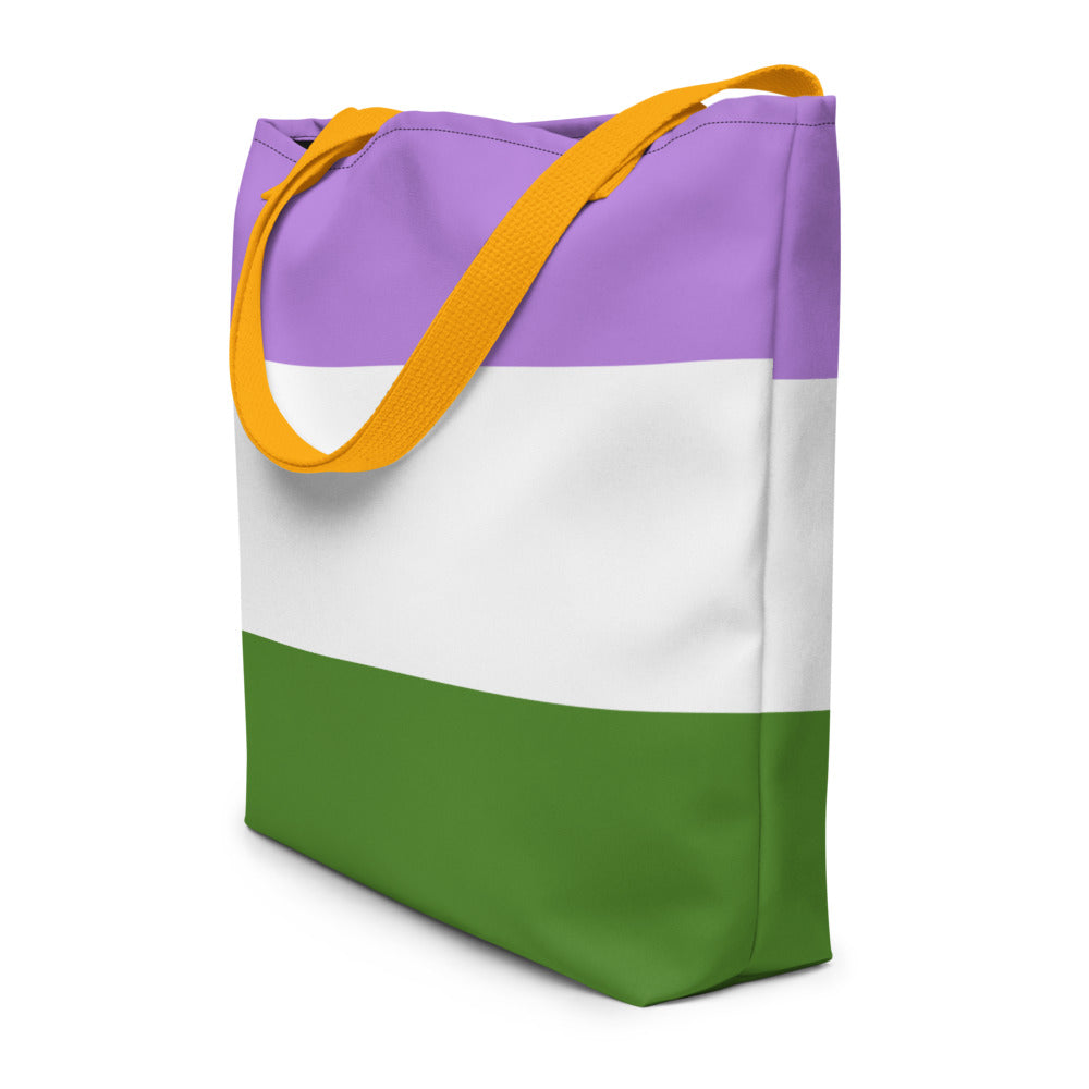 Genderqueer Extra Large Tote Bag