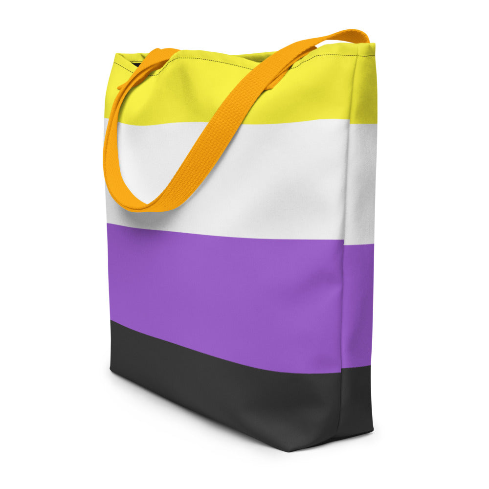 Non-Binary Extra Large Tote Bag