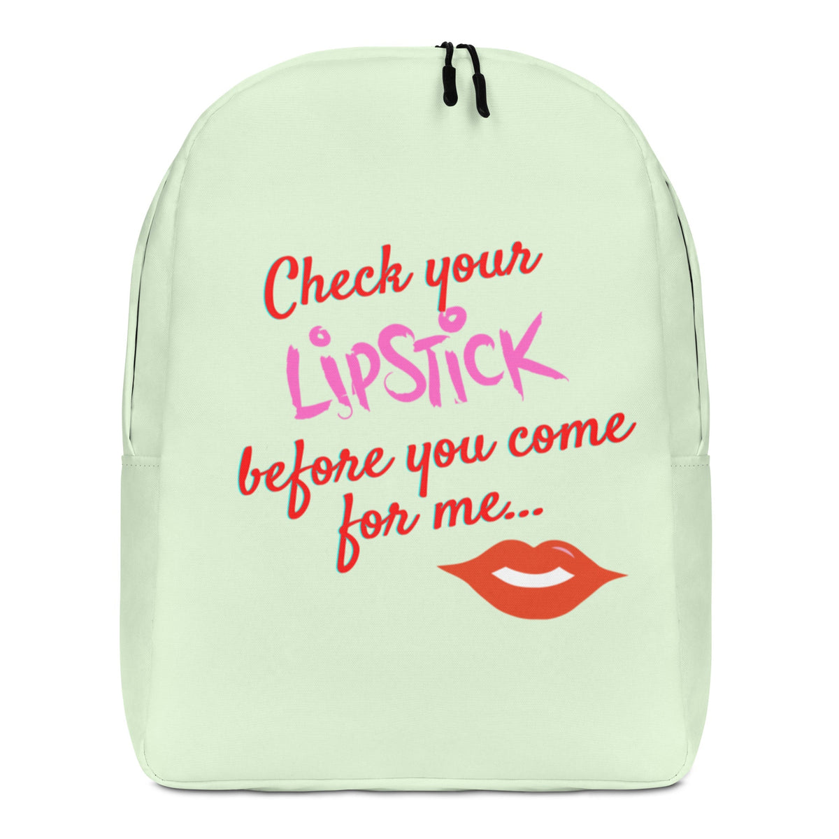 Check Your Lipstick Minimalist Backpack