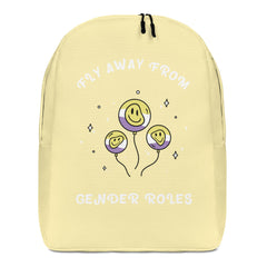 Fly Away From Gender Roles Minimalist Backpack