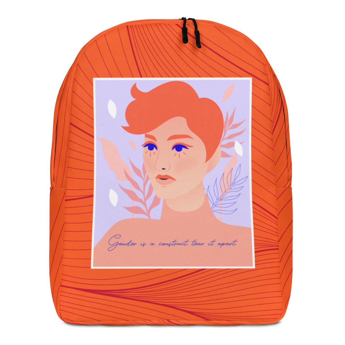 Gender Is A Construct Tear It Apart Minimalist Backpack
