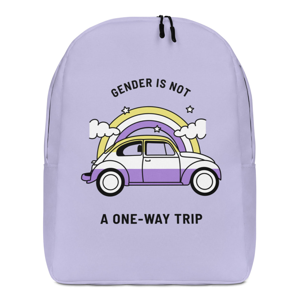 Gender Is Not A One-Way Trip Minimalist Backpack