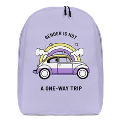 Gender Is Not A One-Way Trip Minimalist Backpack