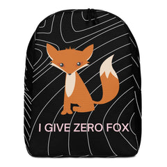 I Give Zero Fox Minimalist Backpack