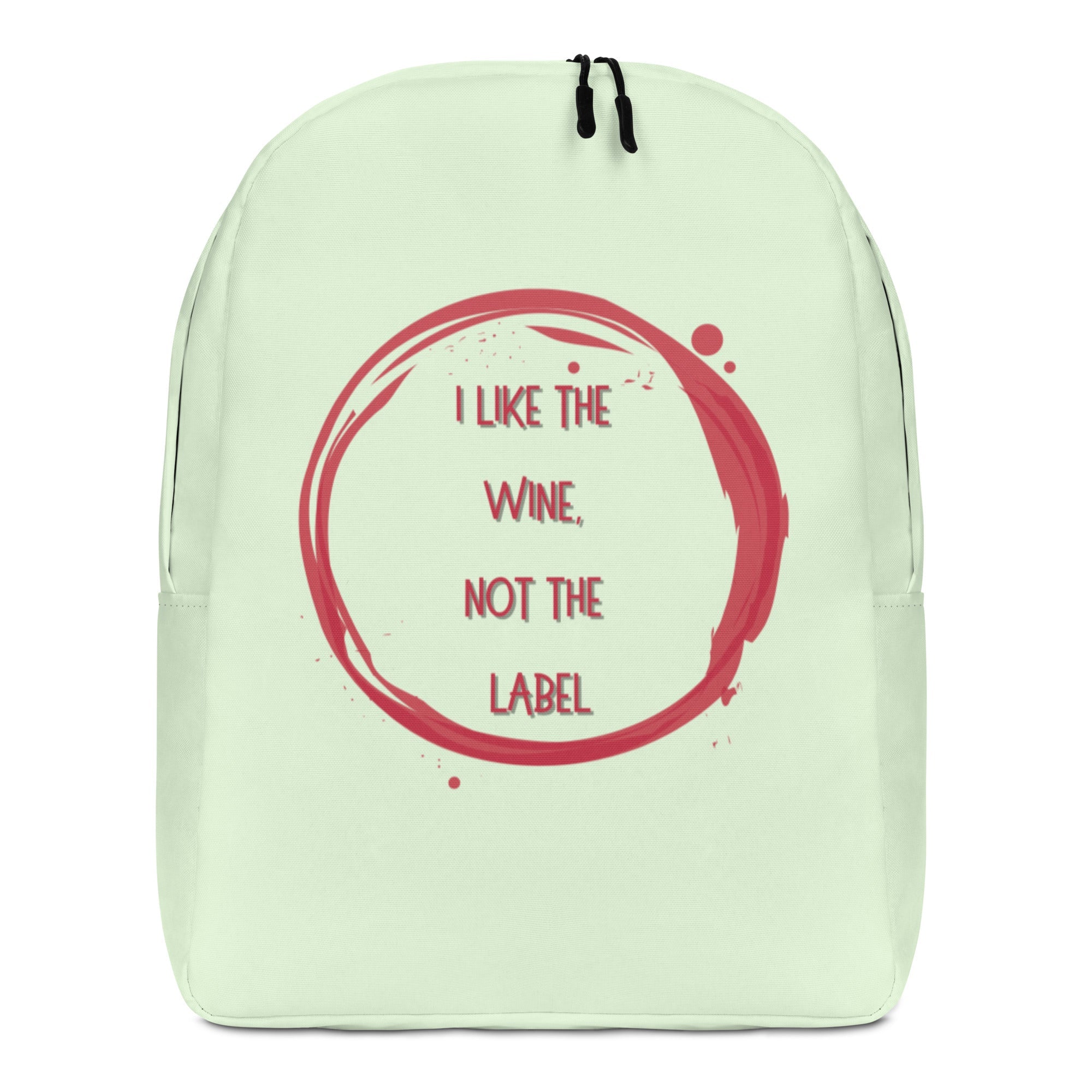 I Like The Wine Not The Label Pansexual Minimalist Backpack