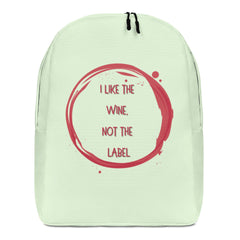 I Like The Wine Not The Label Pansexual Minimalist Backpack