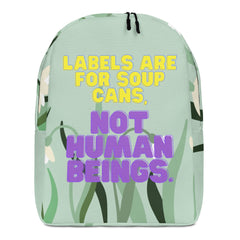 Labels Are For Soup Cans Minimalist Backpack