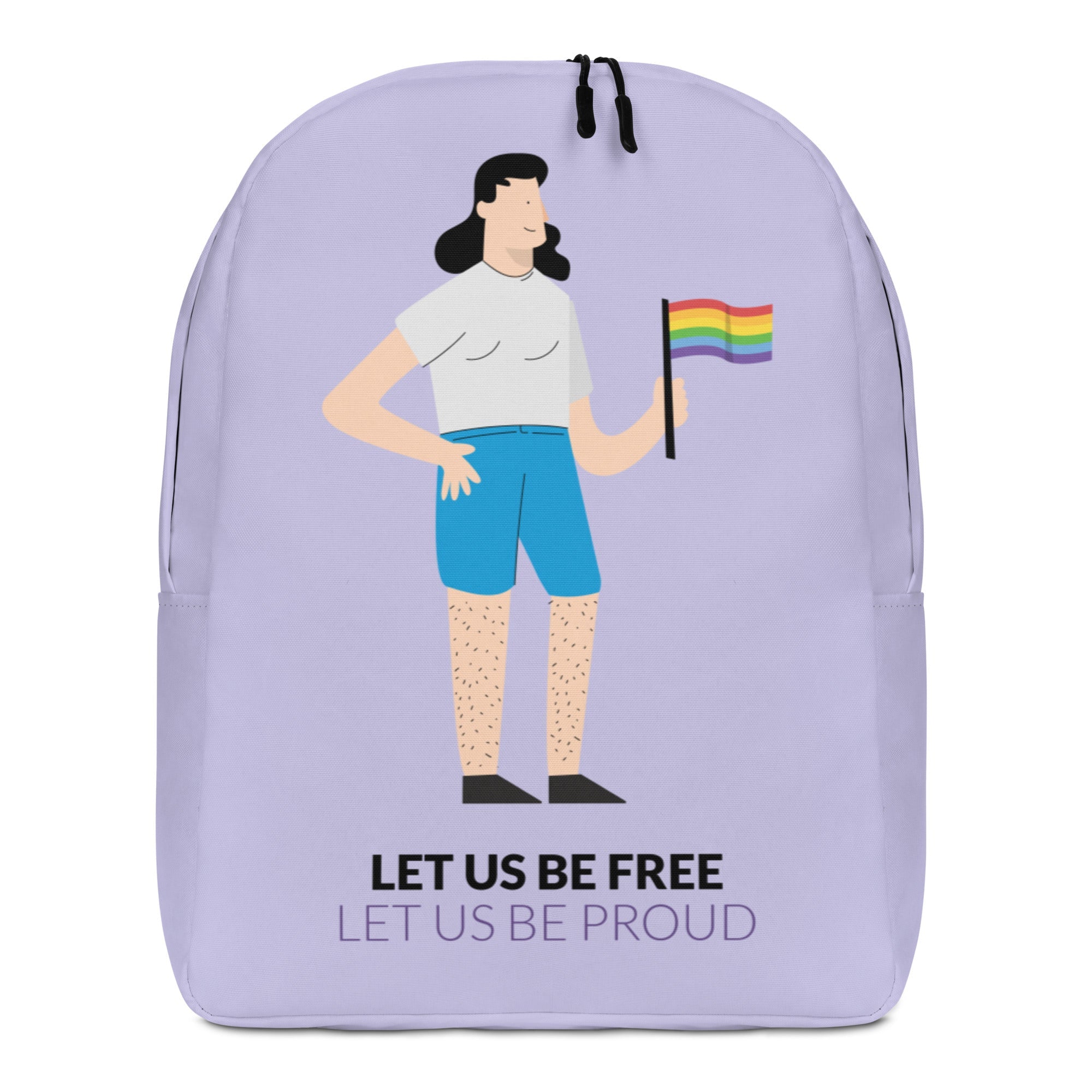 Let Us Be Free Let Us Be Proud Minimalist Backpack