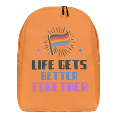 Life Gets Better Together Minimalist Backpack