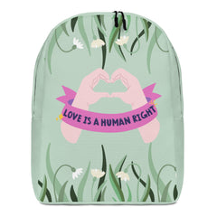 Love Is A Human Right Minimalist Backpack