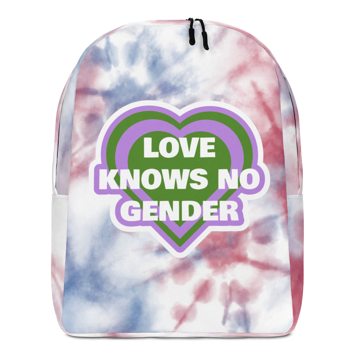 Love Knows No Gender Genderqueer Minimalist Backpack