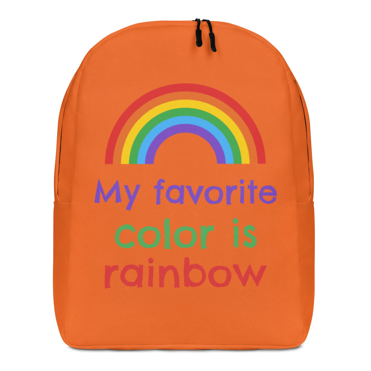 My Favorite Colour Is Rainbow Minimalist Backpack