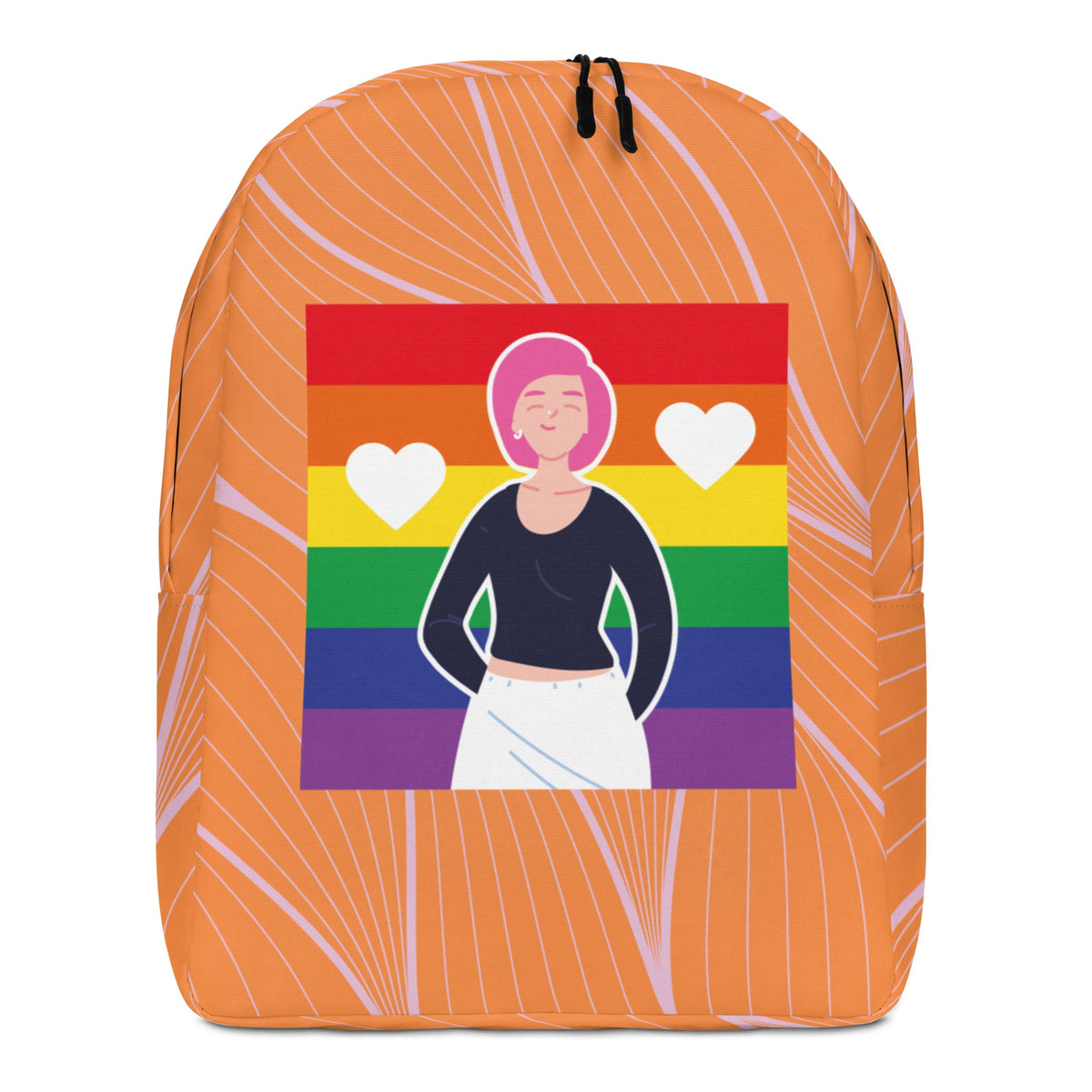 Queer Love Is Love Is Love Minimalist Backpack