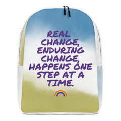 Real Change, Enduring Change Minimalist Backpack