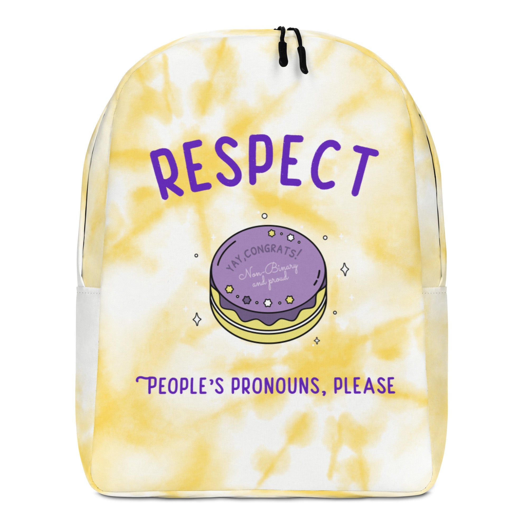 Respect People's Pronouns Please Minimalist Backpack