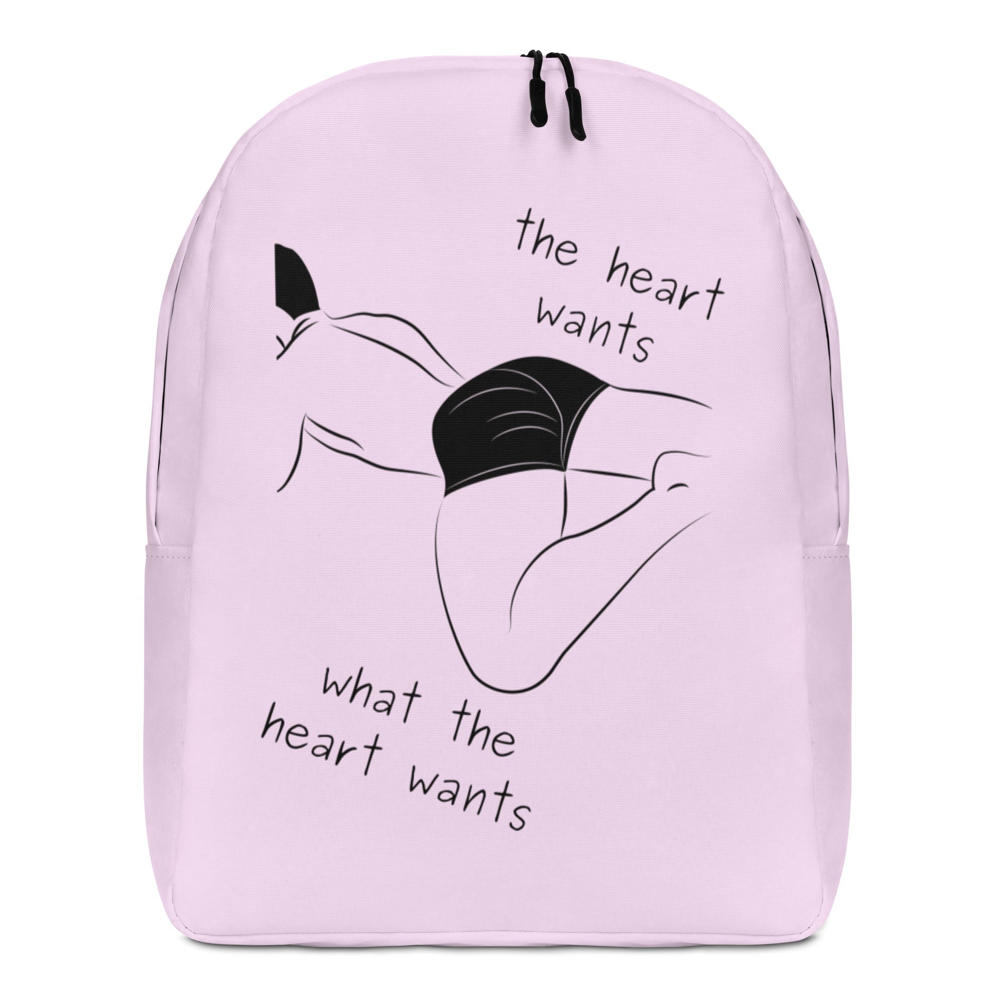 The Heart Wants What The Heart Wants Minimalist Backpack